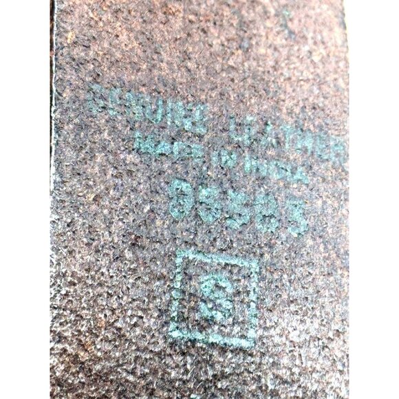 Vintage Brown Leather Belt With Embroidered Arrows & Silver Buckle Size S - Picture 12 of 12